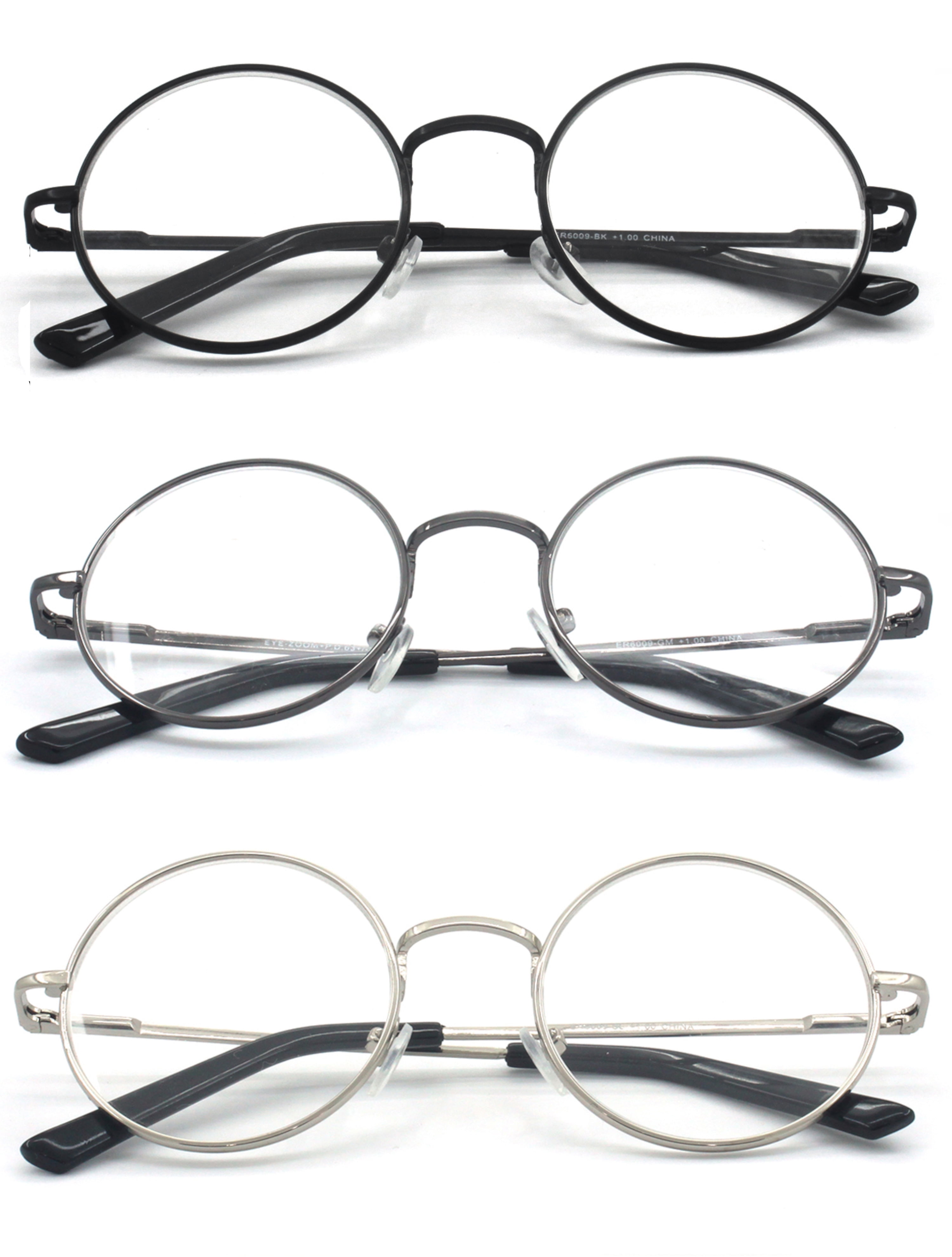 Round metal cheap reading glasses