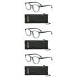 thumbnail image 1 of EYE ZOOM 3 Pack Retro Round Plastic Frame Reading Glasses for Men and Women, Grey, +1.75, 1 of 5