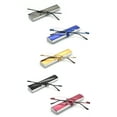 thumbnail image 1 of EYE ZOOM 5 Pack Compact Metal Rimless Reading Glasses with Light Slim Case for Men and Women, Multi Color, +2.25, 1 of 6