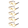 thumbnail image 1 of EYE ZOOM 5 Pack Ladies Plastic Fashion Reading Glasses for Women, Yellow +1.00, 1 of 4