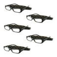 thumbnail image 1 of EYE ZOOM 5 Pack Plastic frame Fashion Design Reading Glasses with Pouch for Women (Brown, Strength: +1.25), 1 of 7