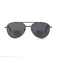 thumbnail image 1 of EYE ZOOM Aviator Style Sunglasses Bifocal Reading Glasses Anti UV400 (Gunmetal, +1.25), 1 of 5