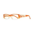 thumbnail image 1 of Eyebogo Kaylee Women Rectangular Reading Glasses, Orange, 5.00, 1 of 7