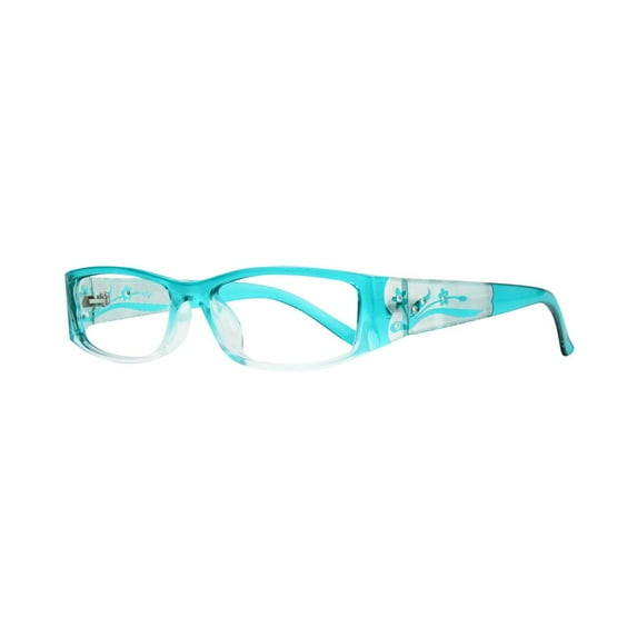 Eyebogo Kaylee Women Rectangular Reading Glasses, Aqua, +3.00