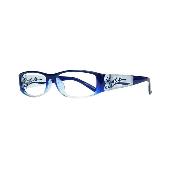 Eyebogo Kaylee Women Rectangular Reading Glasses, Blue, +2.50