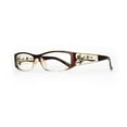 thumbnail image 1 of Eyebogo Kaylee Women Rectangular Reading Glasses, Brown, +4.00, 1 of 7