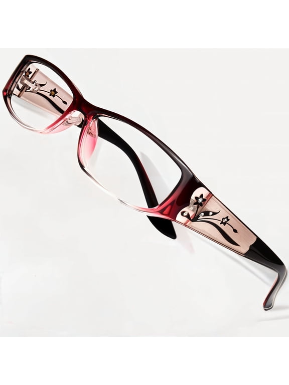 Kaylee Fashion Reading Glasses for Women, Burgundy, +2.50