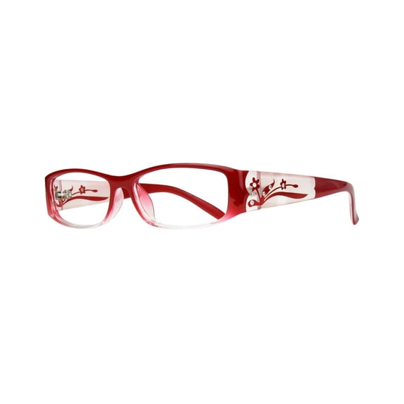 Eyebogo Kaylee Women Rectangular Reading Glasses, Red, +4.00