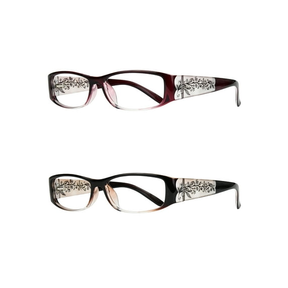 Eyebogo Olivia Stylish Reading Glasses for Women (2-pack, +1.75)