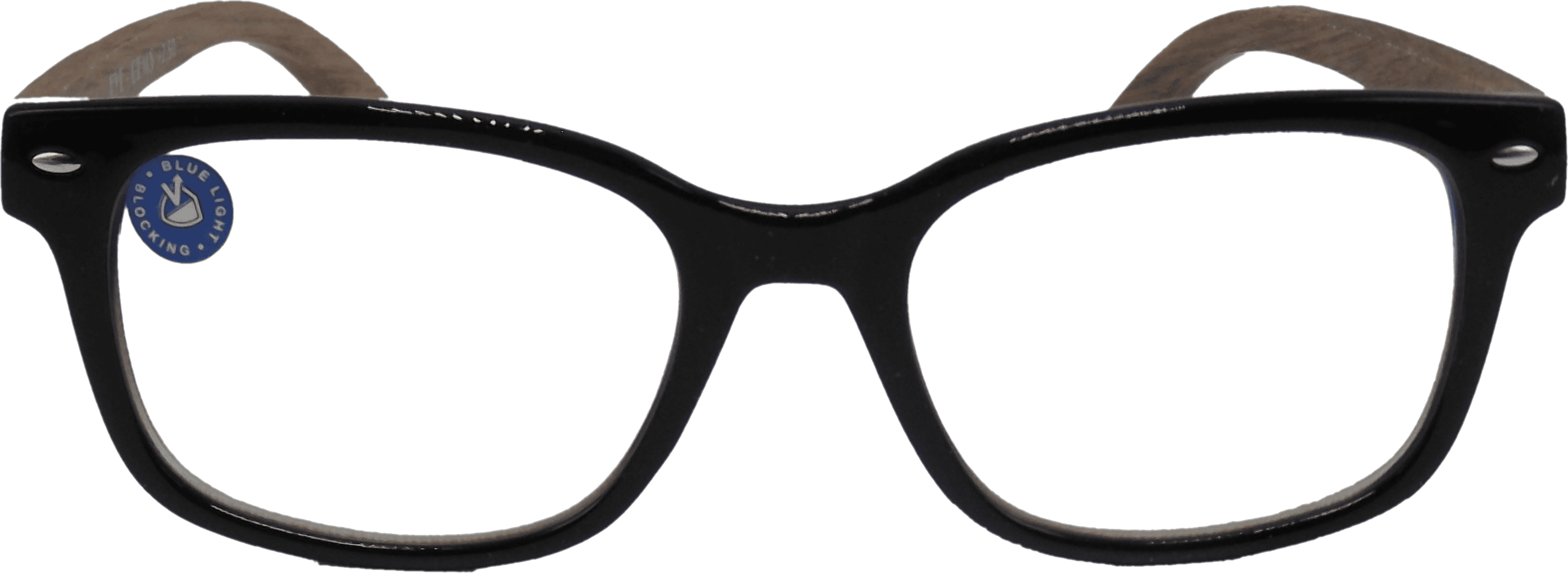 EYEGEMS  Blue Light Blocking Computer+1.50  Reading Glasses Eco Friendly Sustainable   DuMu Wood  Black 6211