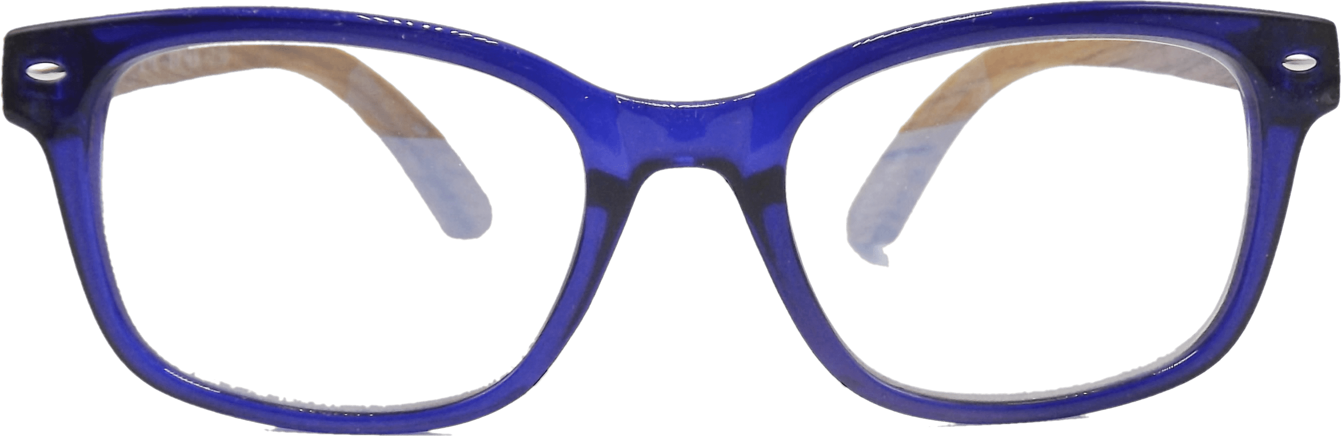 EYEGEMS  Blue Light Blocking Computer  +2.00 Reading Glasses Eco Friendly SustainableDuMu Wood  Blue 6211