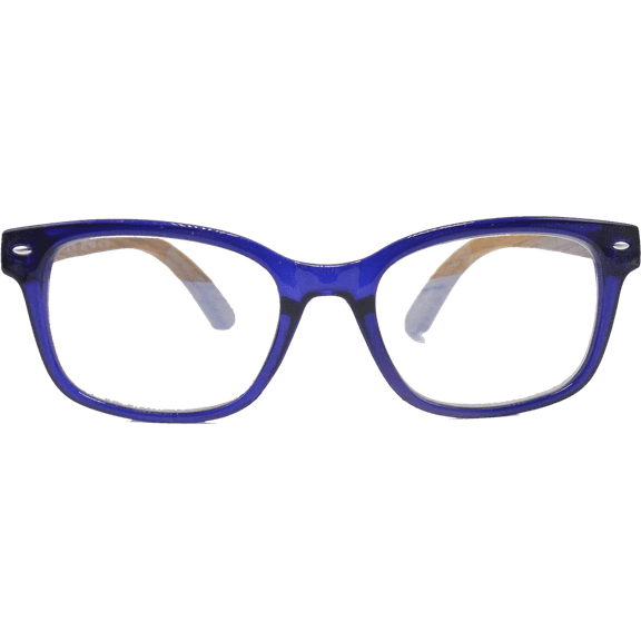 EYEGEMS Blue Light Blocking Computer Reading Glasses Eco Friendly Sustainable +2.50 DuMu Wood Blue 6211