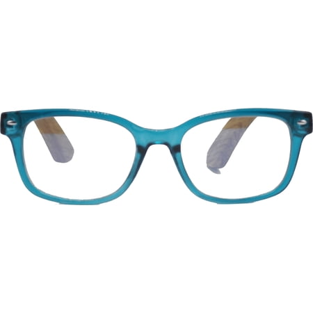 EYEGEMS Blue Light Blocking Computer Reading Glasses Eco Friendly Sustainable +3.00 DuMu Wood Teal 6211