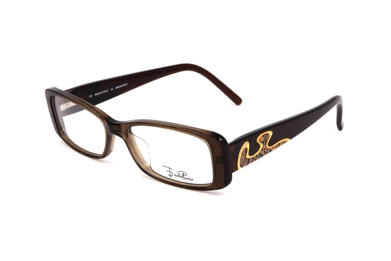 Emilio Pucci Brown Metal Glasses (Frames)