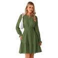 thumbnail image 1 of PRETTYGARDEN Women's Long Sleeve Eyelet Mini Dress, Sizes S-XXL, 1 of 6