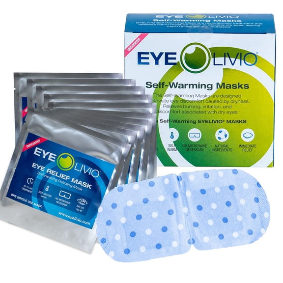 EYELIVIO Dry Eye Relief Mask: 10 Pack 15 Min for Dry Eyes Blepharitis and Meibomian Gland Dysfunction