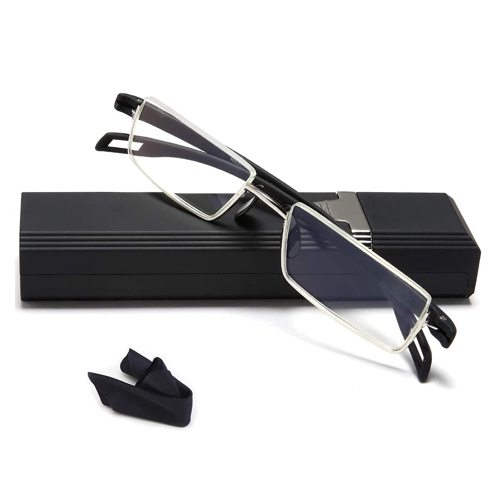 EYEURL Reading Glasses Half Frame Computer Readers for Men and Women +2 ...