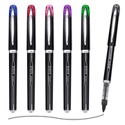 EYEYE 0.5mm Rollerball Pens 6 Assorted Colors, Extra Fine Point Needle Pen Quick Dry, Liquid Ink Pens Fine Point Smooth Writing Pen for Journaling, Note Taking, Office Supplies