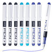 EYEYE Disposable Fountain Pens, 8 Pack 3 Colors Fine Point Pens Stainless Steel Nib, Fountain Pens Smooth Writing for Calligraphy, Journaling, Drafting, Sketching, Doodling & Office Supplies