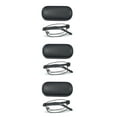 thumbnail image 1 of EYEZOOM 3 Pack Unisex Compact Metal Folding Reading Glasses with Black Case, Black Frame, +3.00, 1 of 6