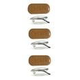 thumbnail image 1 of EYEZOOM 3 Pack Unisex Compact Metal Folding Reading Glasses with Brown Case, Silver Frame, +2.50, 1 of 6