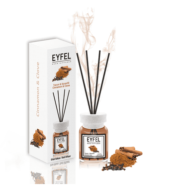 EYFEL Reed Diffusers for Home – Cinnamon & Cloves Reed Diffuser Set 4.05 fl oz Oil Diffuser Sticks, Bathroom Diffuser, Home Fragrances, Scented Sticks, Home Décor