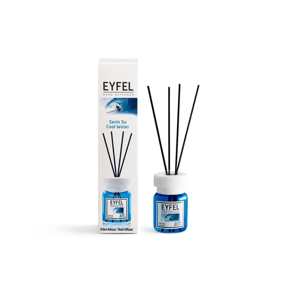 EYFEL Reed Diffusers for Home – Cool Water Reed Diffuser Set 4.05 fl oz Oil Diffuser Sticks, Bathroom Diffuser, Home Fragrances, Scented Sticks, Home Décor