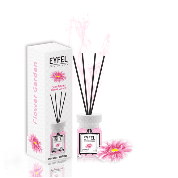 EYFEL Reed Diffusers for Home – Flower Garden Reed Diffuser Set 4.05 fl oz Oil Diffuser Sticks, Bathroom Diffuser, Home Fragrances, Scented Sticks, Home Décor