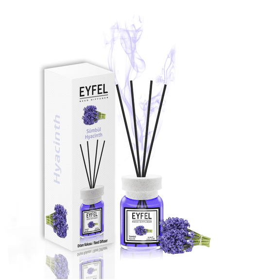 EYFEL Reed Diffusers for Home – Hyacinth Reed Diffuser Set 4.05 fl oz Oil Diffuser Sticks, Bathroom Diffuser, Home Fragrances, Scented Sticks, Home Décor
