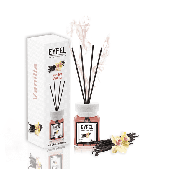 EYFEL Reed Diffusers for Home – Vanilla Reed Diffuser Set 4.05 fl oz Oil Diffuser Sticks, Bathroom Diffuser, Oil Reed Diffuser, Scented Sticks, Oil Diffuser Sticks, Reed Diffuser for Bathroom