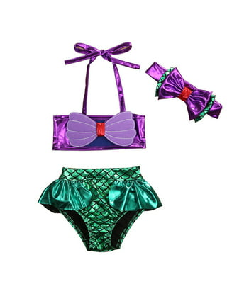 Jikolililili Girls Swimsuit Two Piece Bikini Set Crop Top with