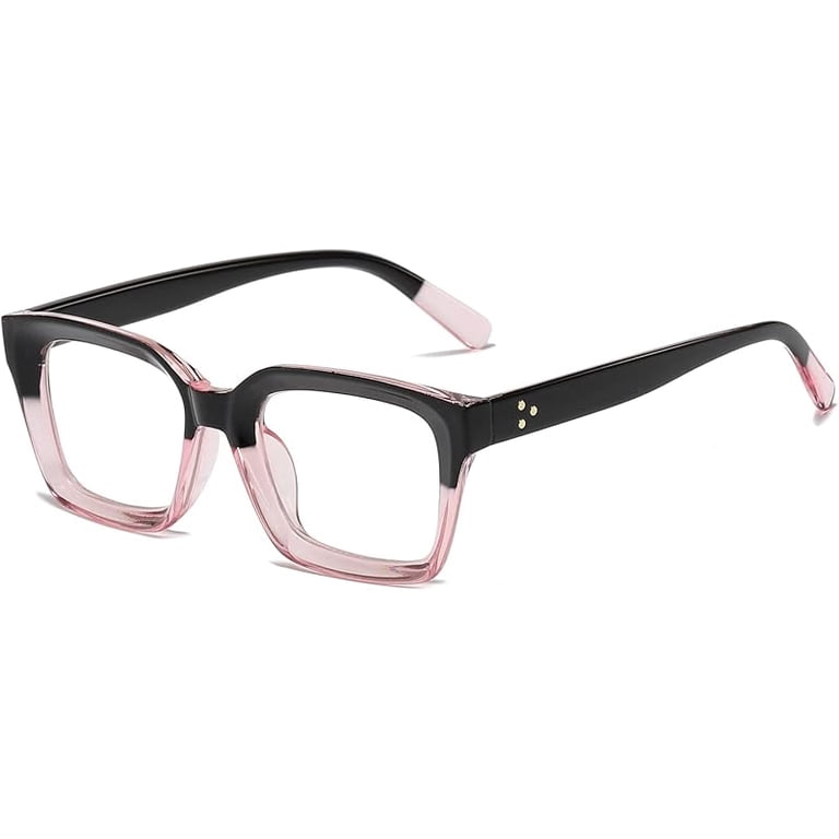 EYLRIM Classic Thick Square Frame Clear Lens Glasses for  display picture 1
