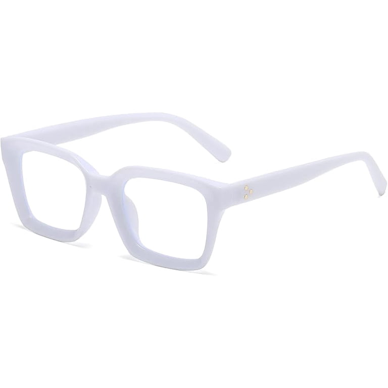 EYLRIM Classic Thick Square Frame Clear Lens Glasses for  display picture 1
