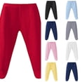 thumbnail image 1 of EYNMVR Baby Footed Pants Soft Cotton Spandex Pants with Feet Pull on Bottoms for Infant Unisex Baby Boys Girls 9-12 Months, 1 of 4