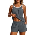 thumbnail image 1 of EYNMVR Blouson Women's Tankini Swimsuits Tummy Control Modest 2026 Two Piece with Sporty Pockets Bathing Suits, 1 of 4