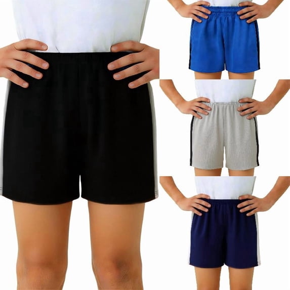 EYNMVR Boys Athletic Shorts Kids Causal Basketball Soccer Running Sports Gym Active Performance Shorts with Pockets 7-8 Years