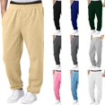 thumbnail image 1 of EYNMVR Boys Baggy Sweatpants Straight Leg Open Bottom Casual Pants Elastic Waist Athletic Joggers Sweat Pants with Pockets 15-16 Years, 1 of 9