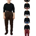 thumbnail image 1 of EYNMVR Boys Footed Sweatpants with Sherpa Fleece Lined Feet, Elastic Waist Soft and Warm Footing Pajamas Pants 7-8 Years, 1 of 9