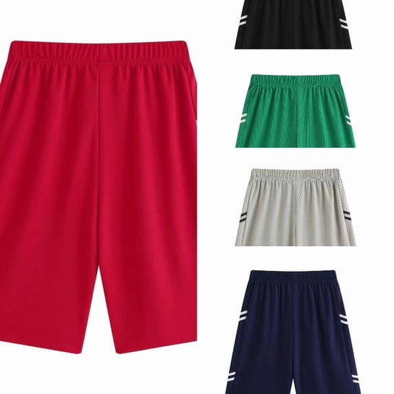 EYNMVR Boys Shorts Athletic Training Basketball Shorts Running Shorts Mesh Gym Workout Shorts No Pocket Activewear for Kids 4-5 Years