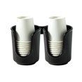 thumbnail image 1 of EYNMVR Ceramic Bathroom Cup Dispenser with Stylish Vertical Stripes - Disposable Mouthwash Cup Holder Holds 3-4oz Paper Cups for Rinsing Cups on Bathroom, 1 of 9