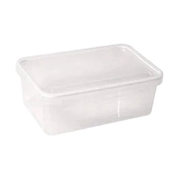 EYNMVR Clear Food Storage Container, Rectangular Airtight Transparent Fresh-Keeping Box for Kitchen Refrigerator Organization