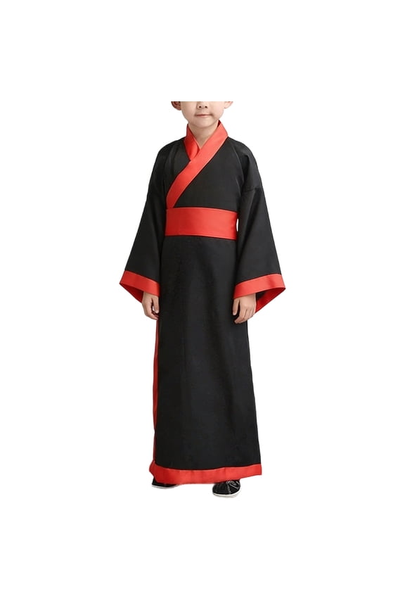 Kids Girls Boys Chinese Hanfu Dress Ancient Tang Dynasty Women Martial Arts Fancy Dress