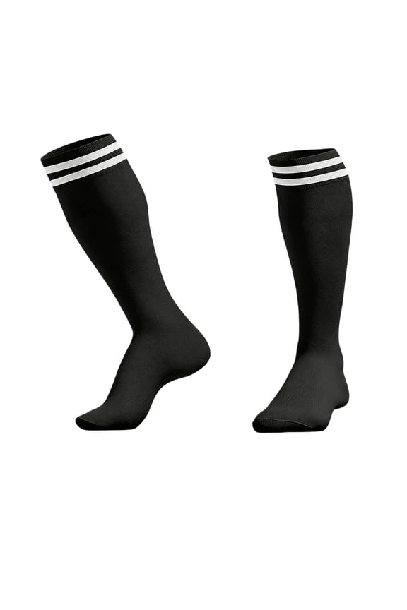 Knee High Striped Socks for Women - Long Thin Tube Sports Thigh High Socks Tall Stockings