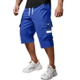 thumbnail image 1 of EYNMVR Men’s Casual Sweat Cargo Cotton Shorts Drawstring Elastic Waist Short Athletic Workout Gym Jogger Shorts with Pockets, 1 of 5