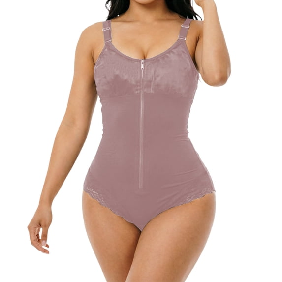 EYNMVR Shapewear for Women Tummy Control Half Body Shaper Snatched Zipper Lifting Faja Colombiana Bodysuits for Women