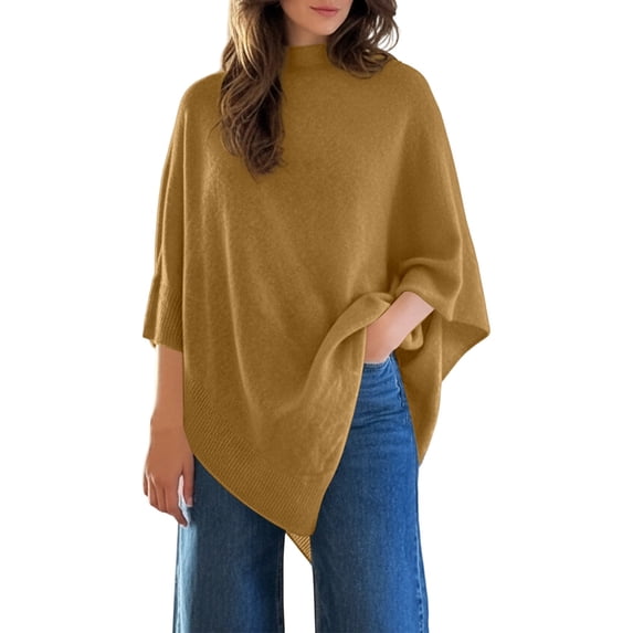 EYNMVR Women Oversized Knit Sweater Soft Elegant Casual Pullover Versatile Loose Fit Tunic Top For Fall Winter Comfort