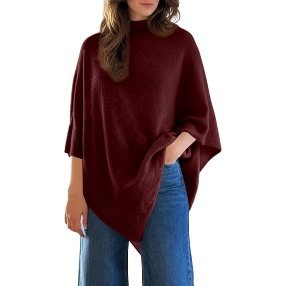 EYNMVR Women Oversized Knit Sweater Soft Elegant Casual Pullover Versatile Loose Fit Tunic Top For Fall Winter Comfort