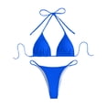 thumbnail image 1 of EYNMVR Women Thongs Cheeky Two Piece Swimsuit Sexy Swimwear Triangle Cute Bathing Suit String, 1 of 2