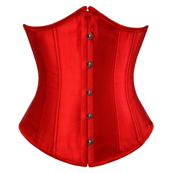 EYNMVR Women's Lace up Boned Brocade Waist Training Underbust Corsets Plus Size