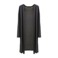 thumbnail image 1 of EYNMVR Women's Long Sleeve Open Front Drape Lightweight Knit Cardigan, 1 of 3